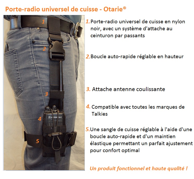 Porte-radio universel de cuiss